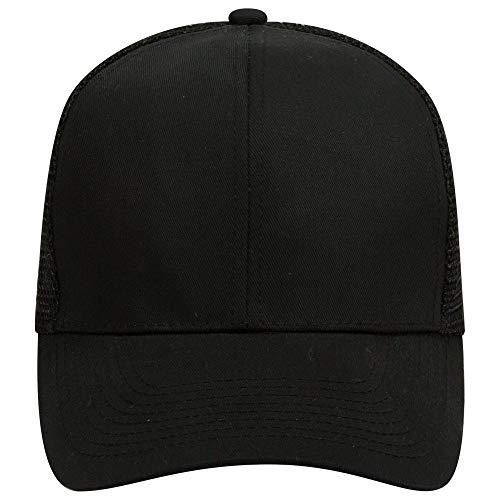 OTTO Cotton Blend Twill 6 Panel Pro Style Mesh Back Trucker Hat for Men Summer Sport