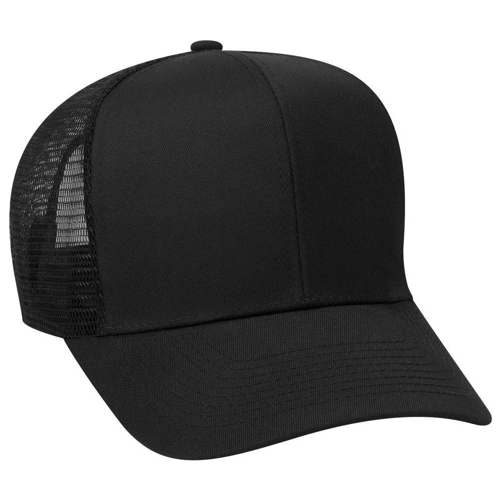 OTTO Cotton Blend Twill 6 Panel Pro Style Mesh Back Trucker Hat for Men Summer Sport