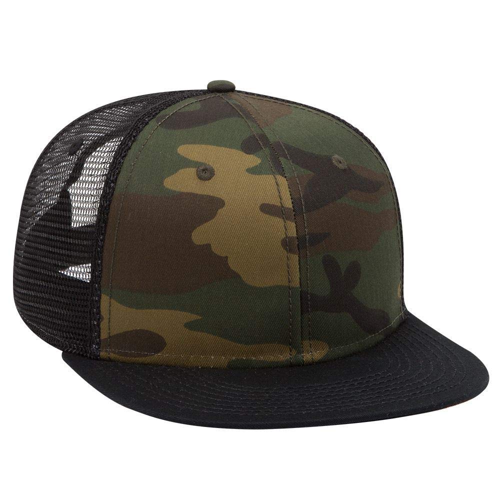 OTTO Camouflage Round Flat Visor Snapback for Men and Women Stylish Summer Hat